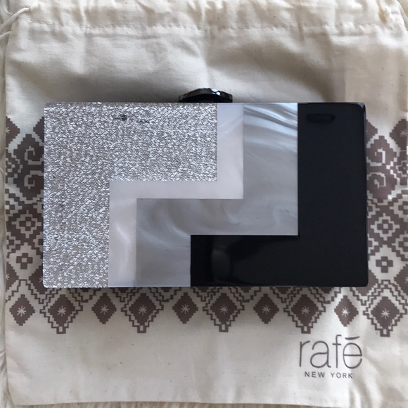 Rafe Alicia Lucite Clutch w/ Shoulder Strap - Picture 2 of 15